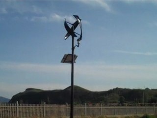 Urban Green Energy - The Boardwalk wind and solar streetlamp