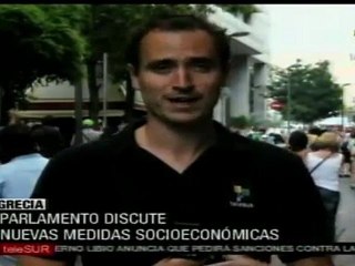 Parlamento heleno discute medidas socioeconomicas