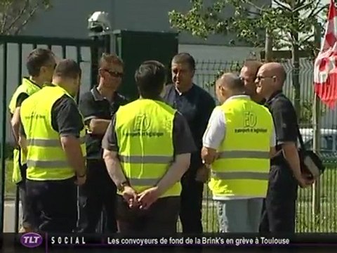 Les convoyeurs de fonds de la Brink's en grève (Toulouse)