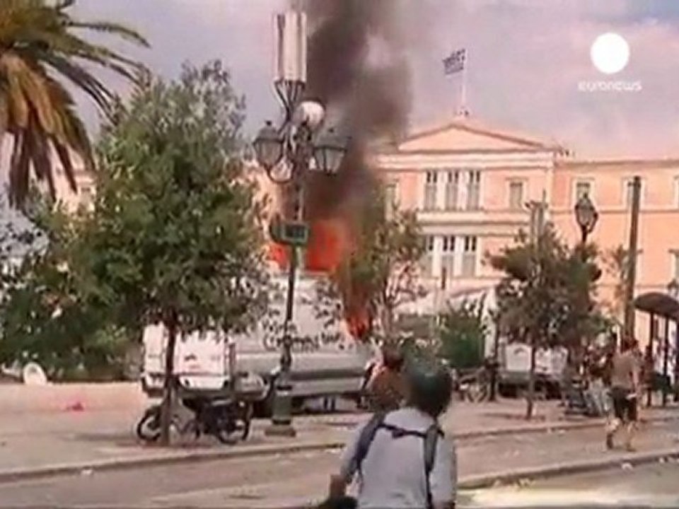 Seis heridos al estallar la tensión en Grecia