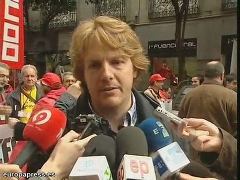 Manifestación trabajadores de Nueva Rumasa