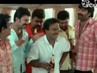 Ravi Teja & Co - Drinking Scene - Venu Mahdav as - Oke Okkadu