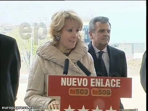 Aguirre inaugura enlace de la carretera M-503