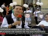 Suspenden audiencia de sentencia de militares colombianos