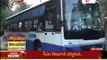 Student Protesters sets Fire a Bus at OU Campus HYD - on Protesters arrests