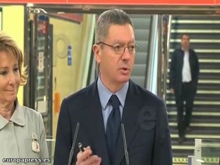 Gallardón en ampliación de la línea 2 de Metro