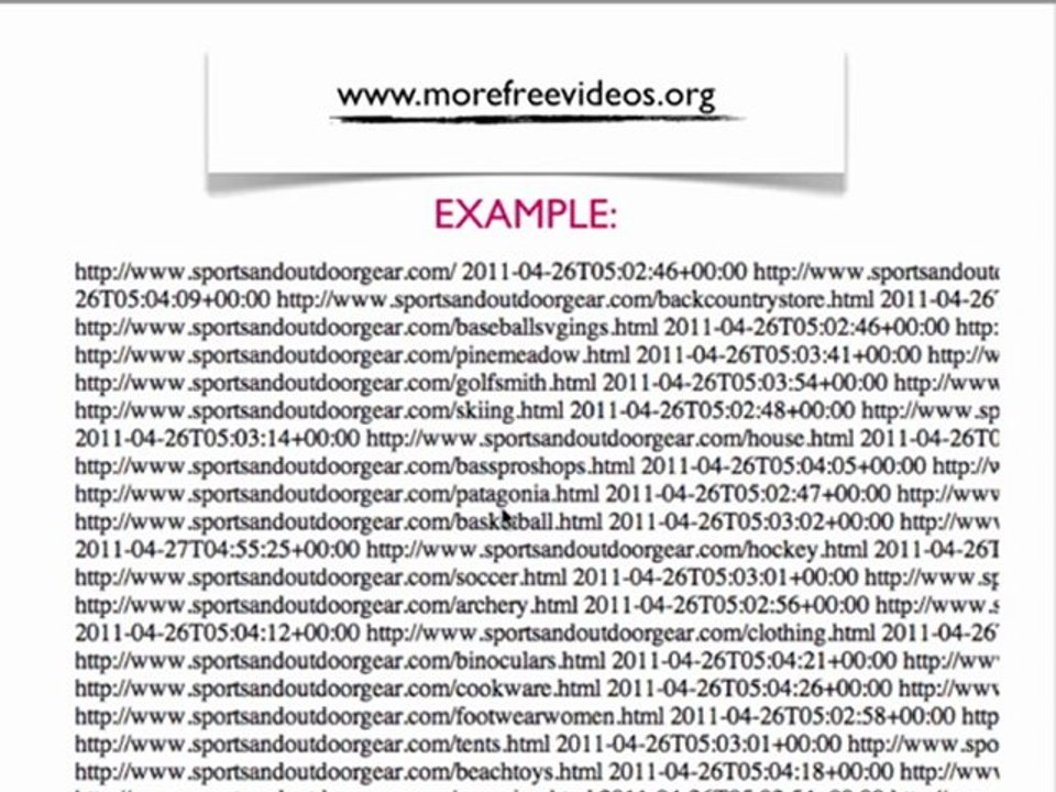 What is an XML sitemap for search engines?