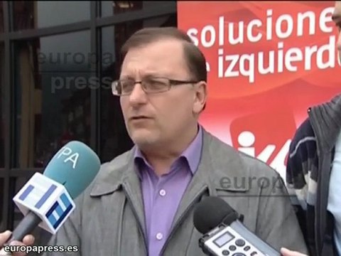 Jesús Iglesias en un acto en El Entrego