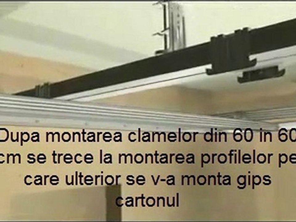 Cum se monteaza tavanul din gips carton