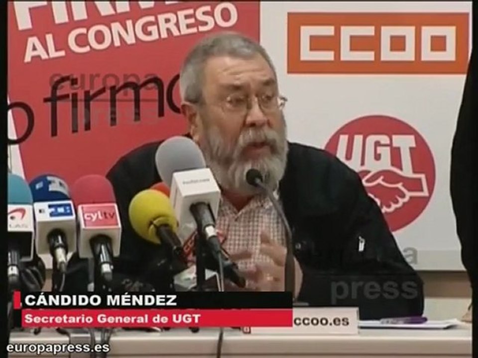 Los sindicatos informarán a Zapatero pero avisan de que "no