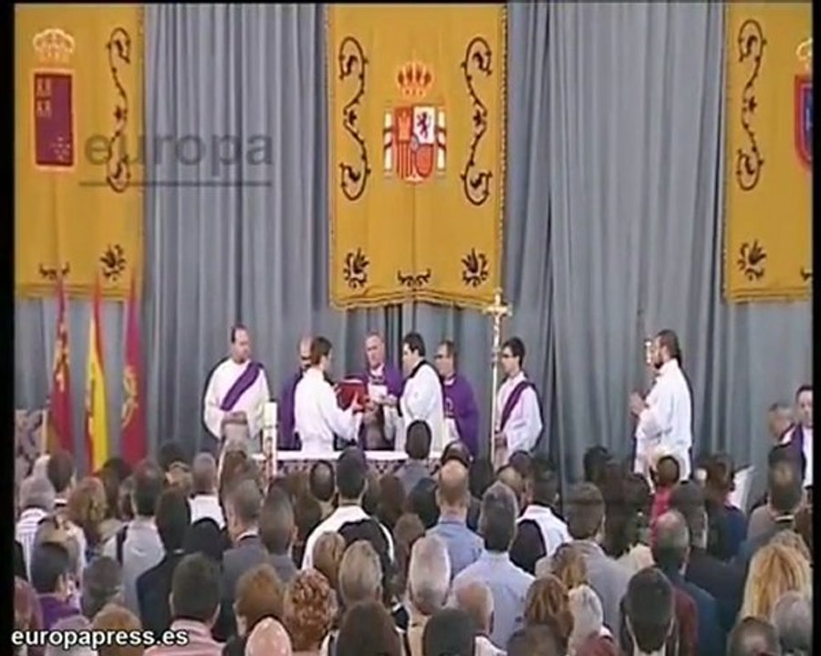 Celebración del funeral en Lorca por las víctimas del terrem