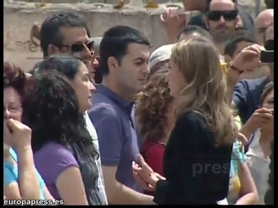 Los Príncipes de Asturias visitan Lorca después del seísmo