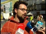 Protestan por la situación del país acampando en la Puerta d