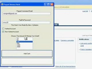 PayPal Money Adder Full works