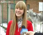 Donkey farts während der Aufzeichnung eines Interviews