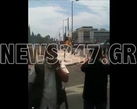 Χρήση χημικών μπροστά στη Βουλή