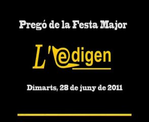 Prego de la Festa Major de Tossa. 28/06/2011