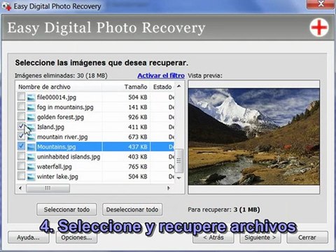 Recuperación de fotos con Easy Digital Photo Recovery