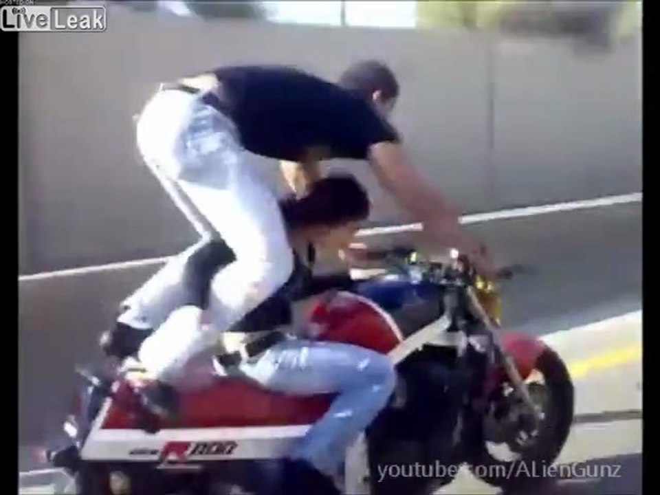 NO SAFETY BIKE STUNTS!