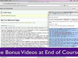 Create a Website on Facebook Part 10 - Wordpress Tutorial 3