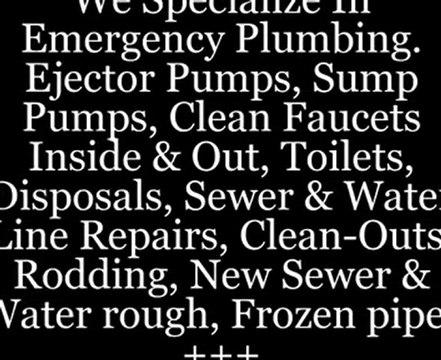 Fox Valley residential plumbing service; Emergency Plumber