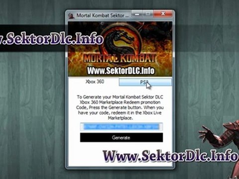 Get Free Mortal Kombat Sektor Klassic Skin DLC unlock Codes - Xbox 360 - PS3