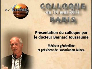 Colloque sur le baclofene: introduction de Bernard Joussaume