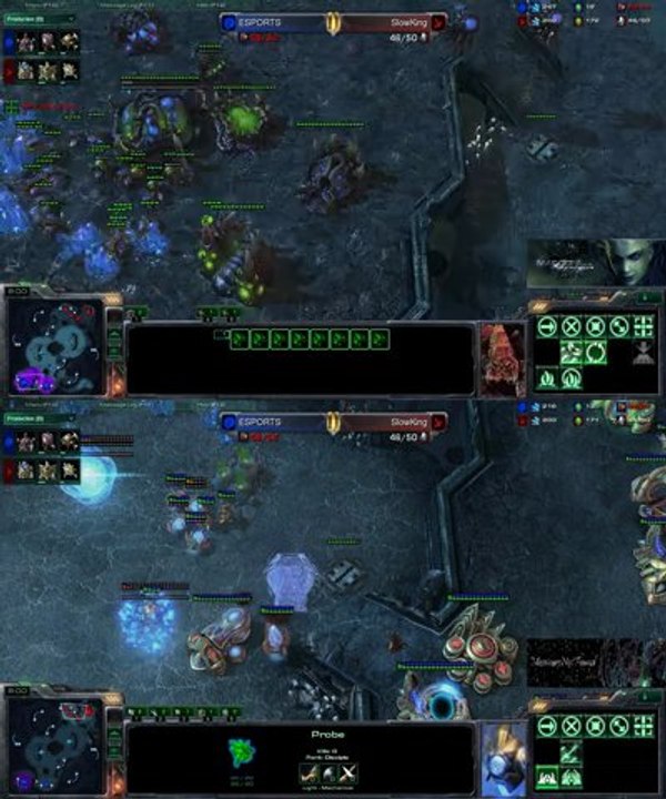 [SC2] ESPORTS Vs SlowKing : Views of 2 players Starcraft II :