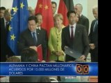 Alemania y China firman acuerdos