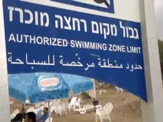 فيديو من شاطئ البحر الميت