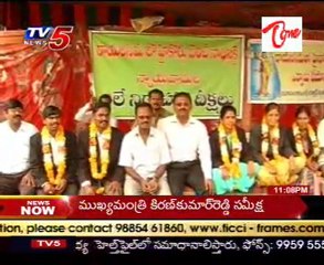 Lawyers Hunger strike on High court Bench @ Rajampet,Kadapa dist