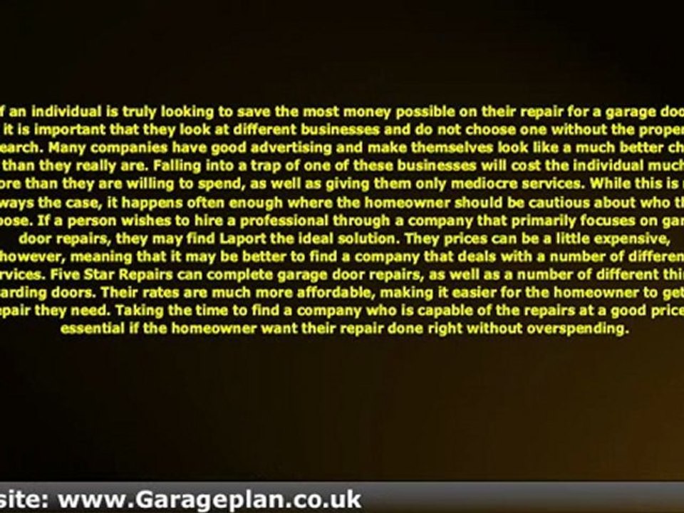 Garage Door Repairs in Derby