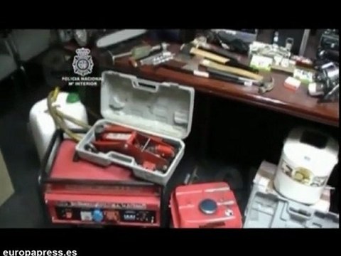 Desarticulada red que robaba en naves industriales