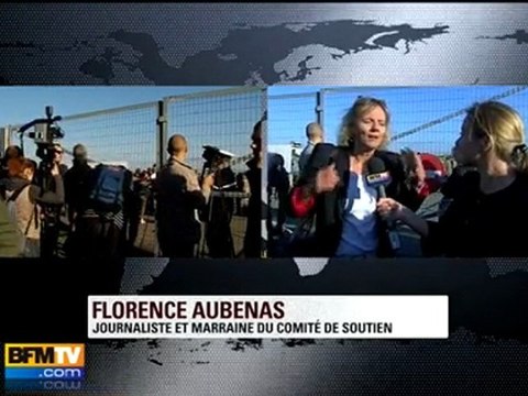 Aubenas à Villacoublay pour accueillir les otages