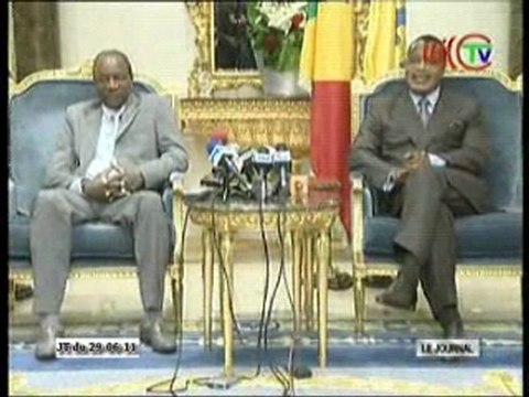 Conférence de presse donnée par Alpha Condé et Denis Sassou n’Guesso