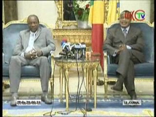 Conférence de presse donnée par Alpha Condé et Denis Sassou n’Guesso