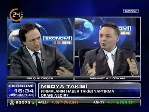 Ajans Press Yönetim Kurulu Başkanı Mehmet Ali Özkan, Yirmidört Tv'de canlı olarak yayınlanan Ekonomi programına konuk oldu. 29.06.2011
