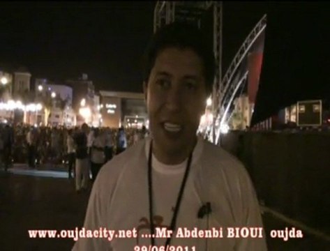 عبد النبي بيوي في تصريح لوجدة سيتي حول اشرافه على تنظيم المهرجان الخطابي حول الدستور بساحة زيري بوجدة