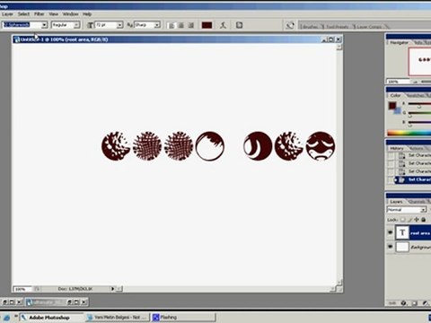 Photoshopda yeni sayfa oluşturma , Yazı yazma , Renk seçimleri