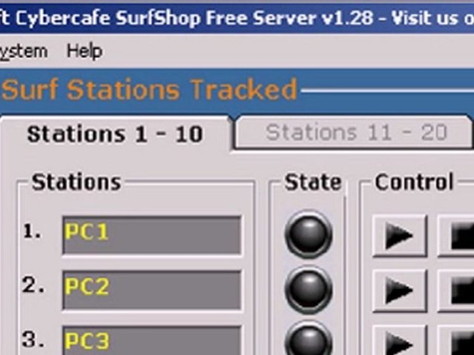 Dynasoft Cybercafe SurfShop - Internet Cafe Freeware - Intro