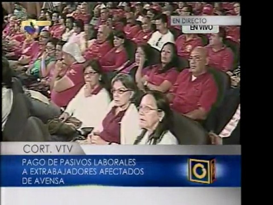 Pagos de pasivos laborales a Avensa