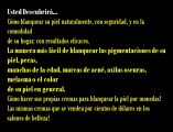 PIEL SIN MANCHAS,tratamientos para aclarar la piel