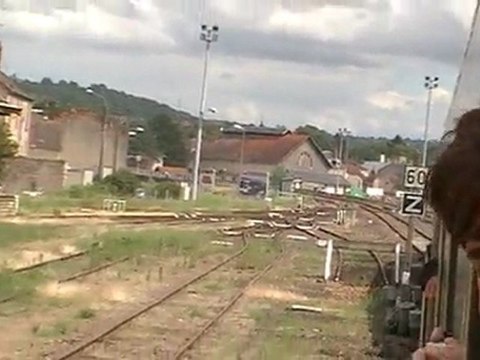 Arrivée en gare de Montluçon le 18 juin 2011