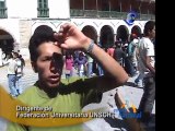 Alumnos de la UNSCH protestan y buscan vacar a autoridades universitarias