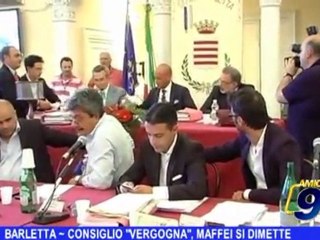 Barletta | Consiglio "Vergogna", Maffei si dimette