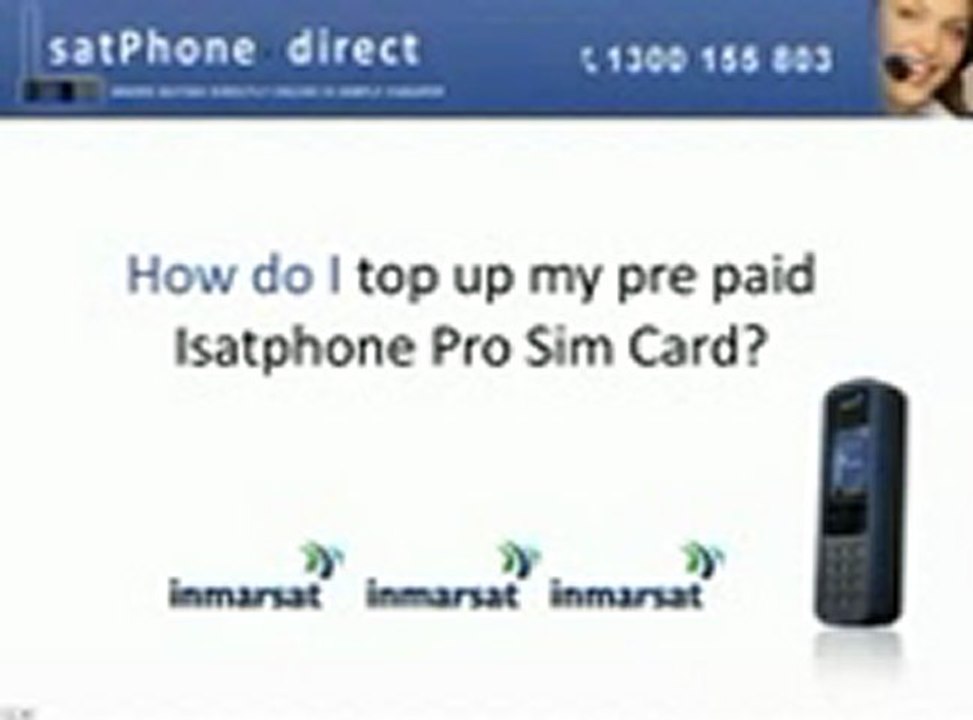 Isatphone Pro- How Do I Top Up My Isatphone Prepaid Sim Card