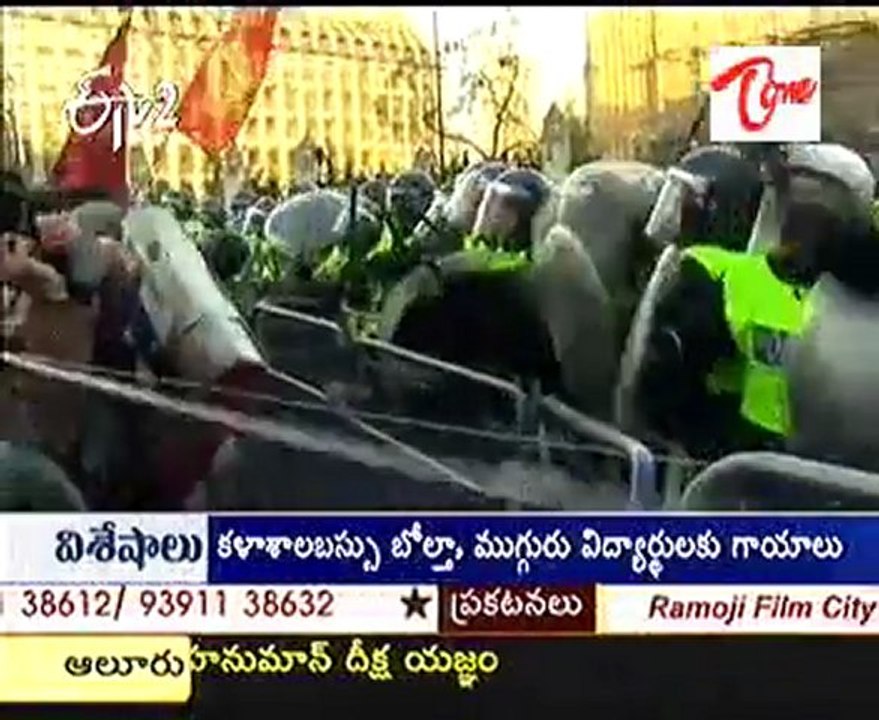 student strike in London