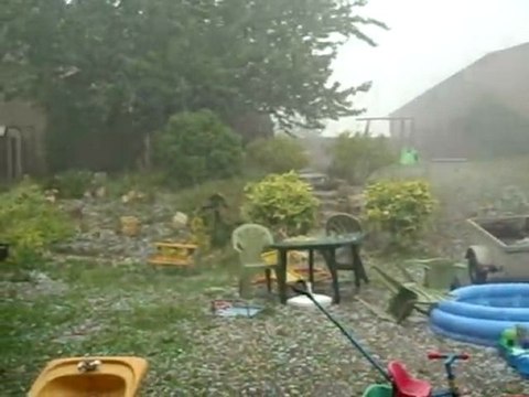 Saint-Martin-aux-Bois: Violente chute de grêle le lundi 27 juin