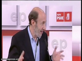 Rubalcaba: como en el fútbol, el PP "pide la hora"