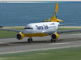 take off Airbus A320-200 Condor 2004 Livery of Thomas Cook